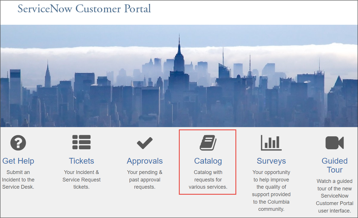 ServiceNow Customer Portal